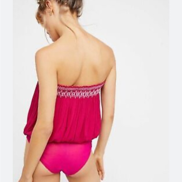 NWT Intimately Free People Tubes On Raspberry Bodysuit - Picture 3 of 12